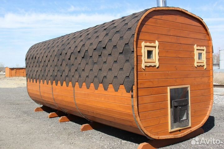 Баня квадро 4 метра с установкой