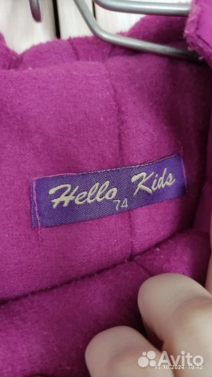 Комбинезон утепленный на девочку 74 размер