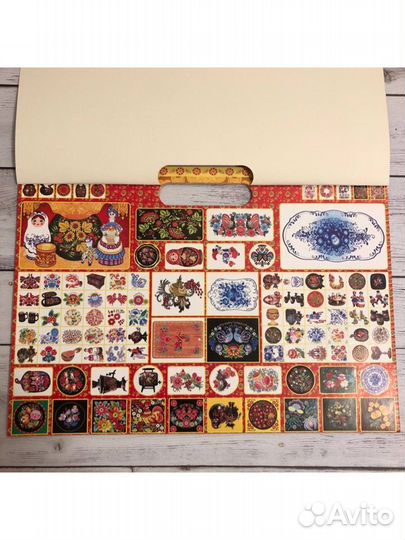 Раскраска детская большая. С наклейками. А3 формат