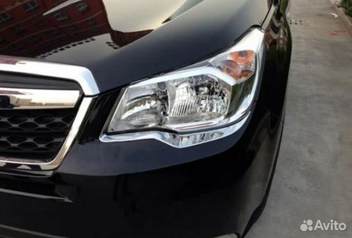 Накладки на фары (реснички) Subaru Forester SJ