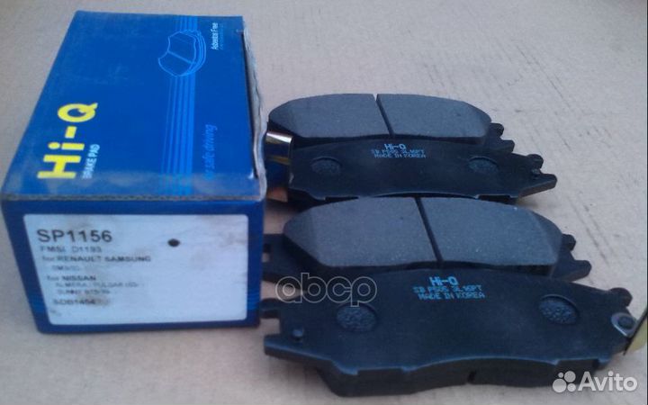 SP1156SNS GDB7043 колодки дисковые п Nissan Al