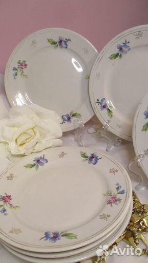 Тарелки Гибискус Дулево 55-56 год