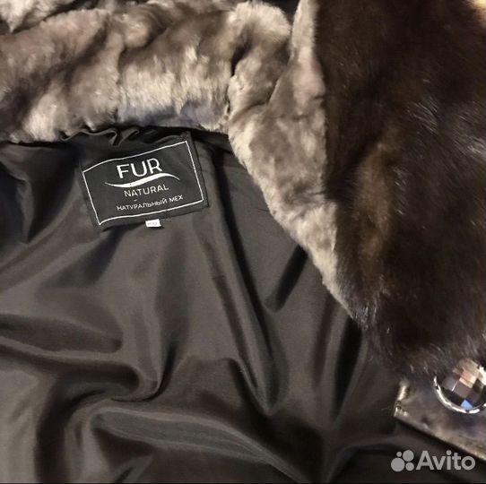 Шуба. Мутон с отделкой из норки. Пятигорск