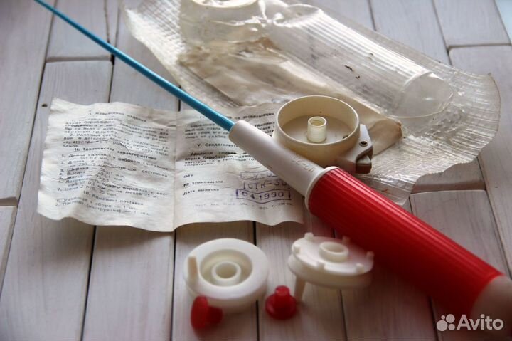 Удочка зимняя мормышечное с двумя барабанами.СССР