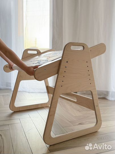 Стол и стул для детей растущий набор от года
