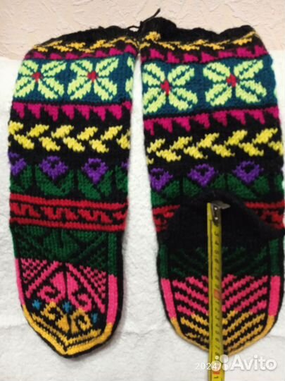 Носки-гольфы, ручной работы