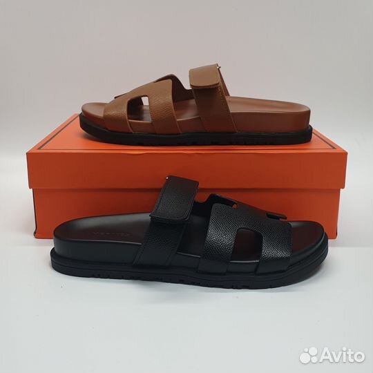 Топачки шлепанцы Hermes 36-39 (2 расцветки)