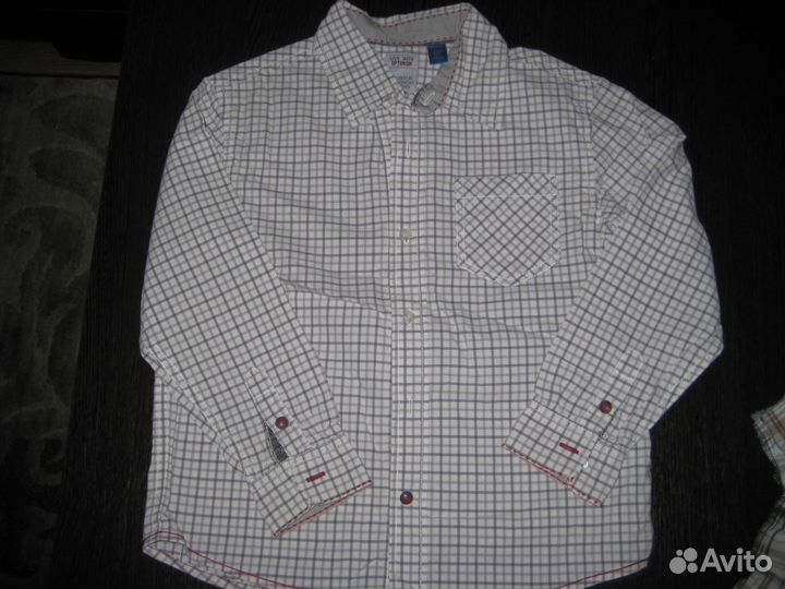 Рубашки детские р.104-140 фирменные, почти новые