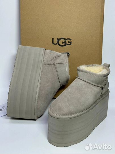 Ugg женские на платформе зима