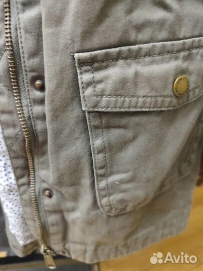 Куртка-парка их хлопка для девочки 152-158