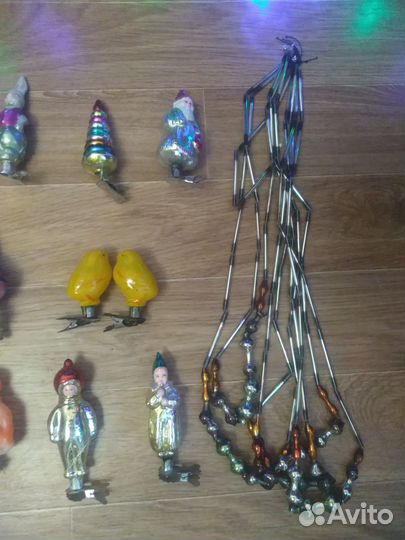 Новогодние игрушки ретро