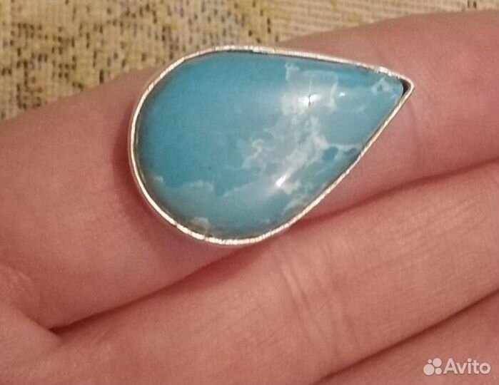 Комплект из натурального камня в серебре