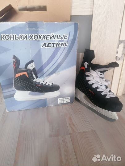 Коньки хоккейные, размер 39