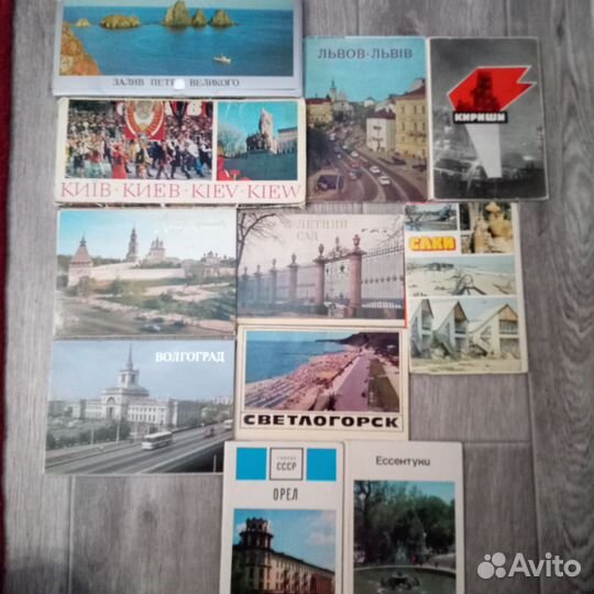 Наборы открыток СССР разные темы