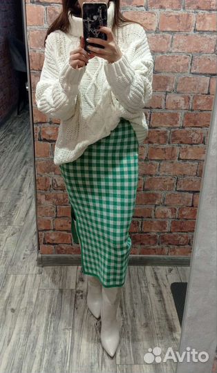 Юбка трикотажная тёплая