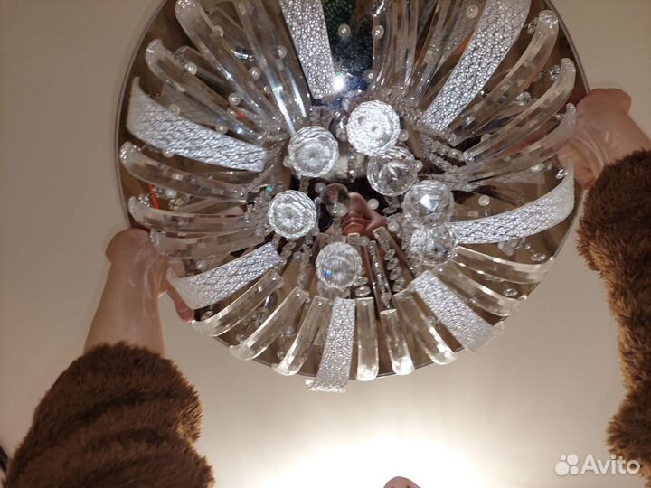 Люстра потолочная подвесная бу