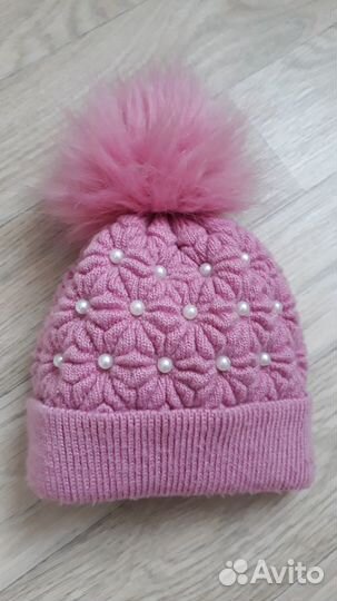 Шапка осень-весна шарфик