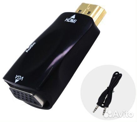 Переходник аудио-видео tishric hdmi (M) -VGA (F) +