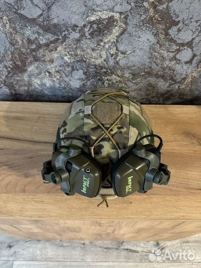 Военный шлем в сборе(Мох,мультикам)