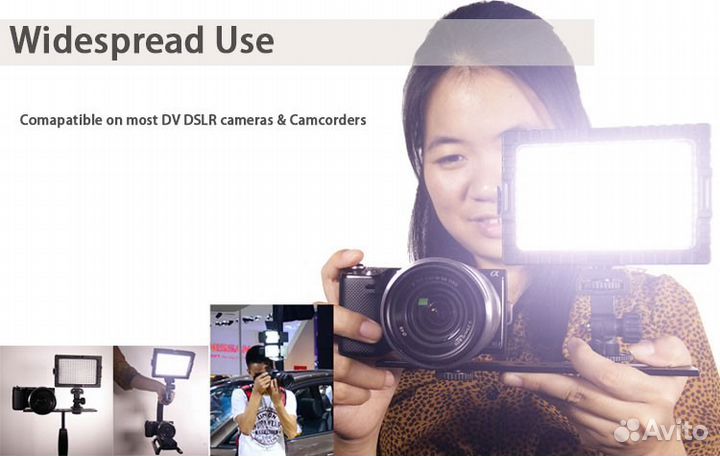 Накамерный видеосвет falcon eyes High 160LED