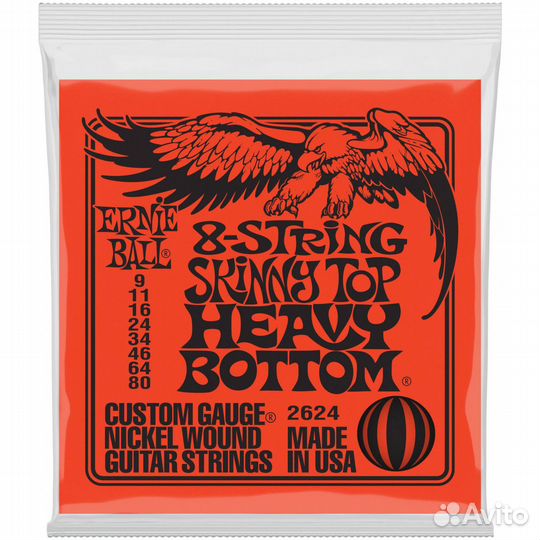 Струны для электрогитары Ernie Ball 2624 Nickel Wo