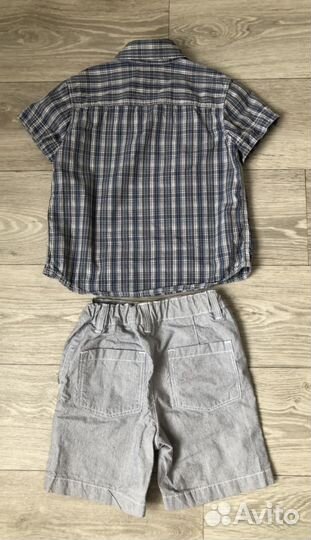 Шорты + рубашка 98-104