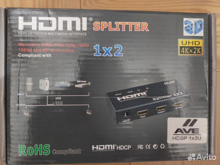 Разветвитель hdmi 4K и 2K
