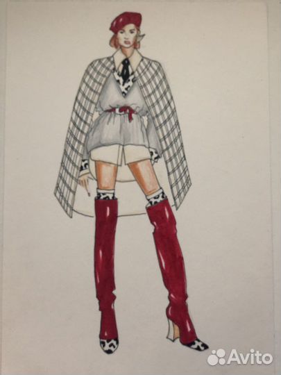 Дизайнер одежды.Разработка эскиза