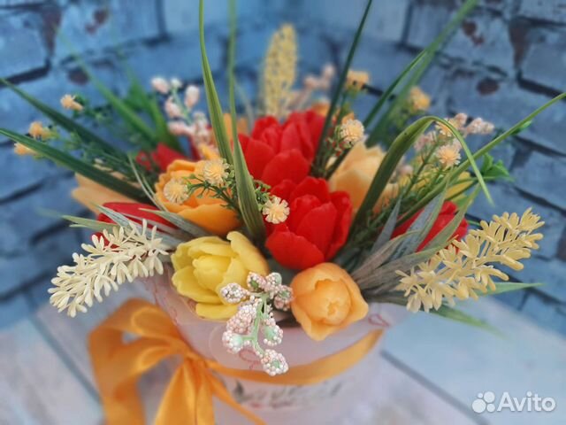 Букеты из мыльных цветов