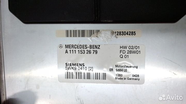 Блок управления двигателем Mercedes C W203, 2001