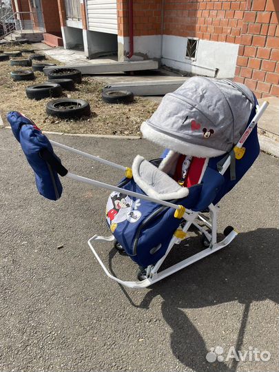 Санки коляска nika