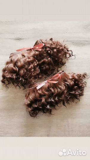 Трессы для кукол натуральные