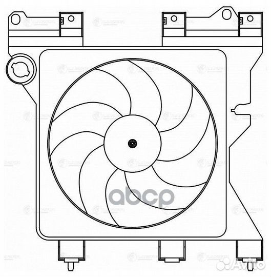 Вентилятор радиатора citroen/peugeot