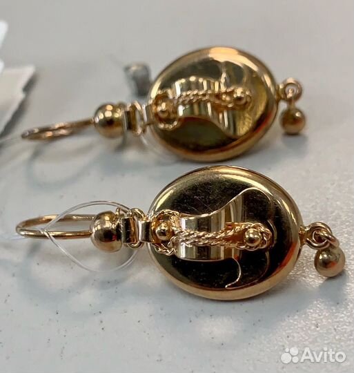 Золотые серьги 583 пробы