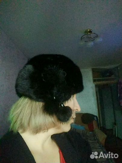 Шапка норковая женская