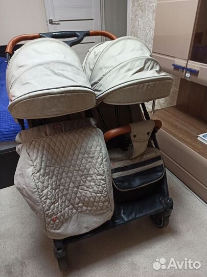 Коляска для двойни carrello connect