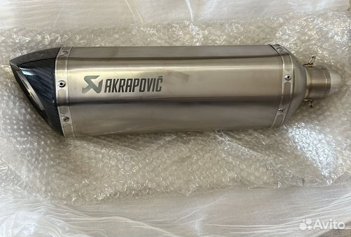 Титановый глушитель Akrapovic Выхлоп на мотоцикл