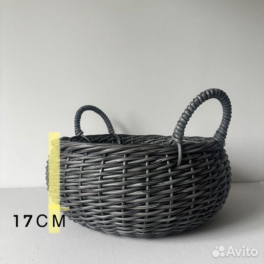 Набор кашпо из ротанга