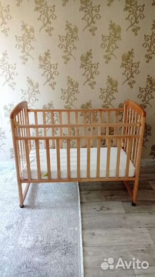 Детская кроватка+матрас