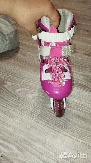 Роликовые коньки caprice стелька 16,5 см