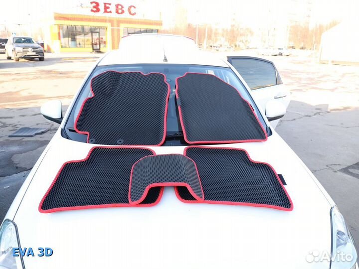 Коврики Eva 3D с бортами на любой авто