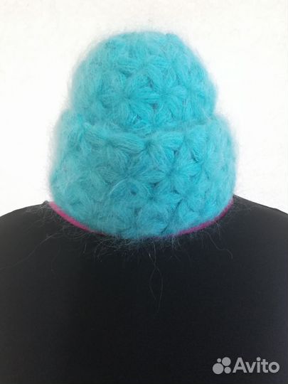 Комплект вязаная шапка и снуд