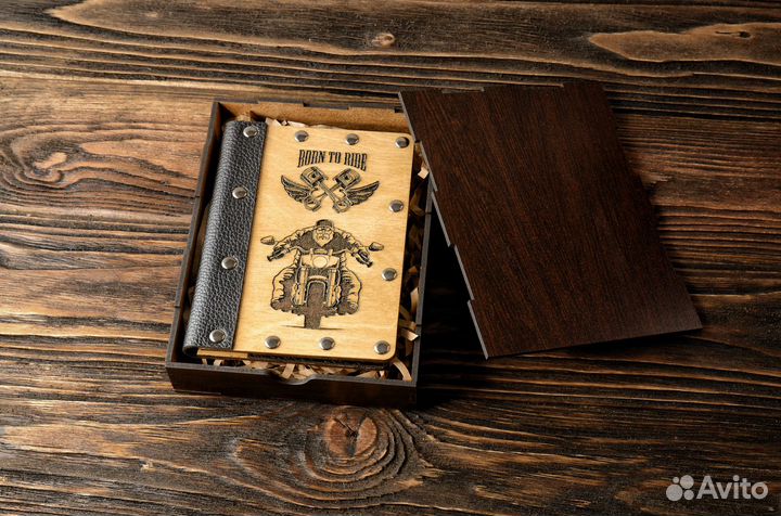 Обложки для автодокументов из дерева и кожи