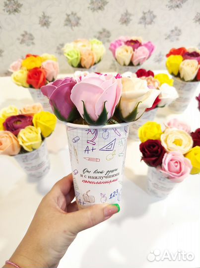 Букетики из Мыльных роз