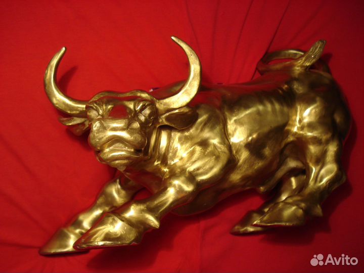 Большой Бык Золотой Телец Биржевой 30см Нью Йорк