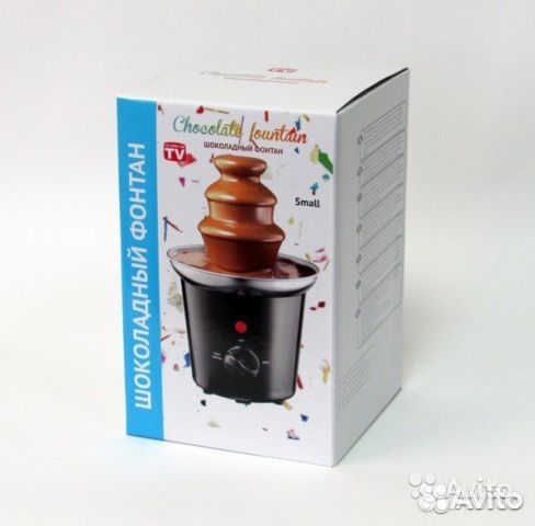 Шоколадный фонтан Chocolate Fountain, высота 25 см