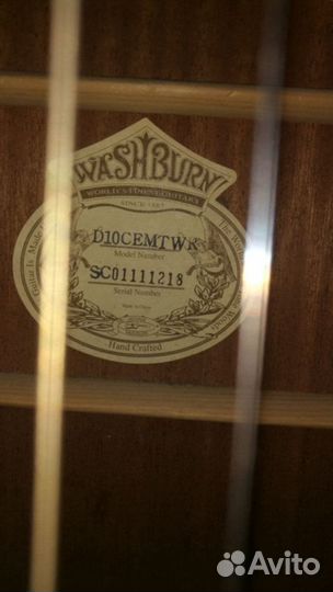 Акустическая гитара Washburn D10cemtwr