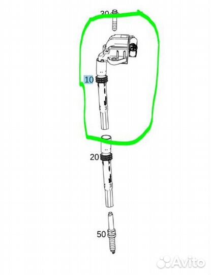 Катушка зажигания Mercedes-Benz Cla-Class C118FC