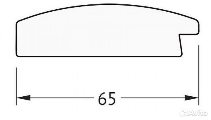 Зеркало Evoform Definite 106х56 BY 1059 в багетно
