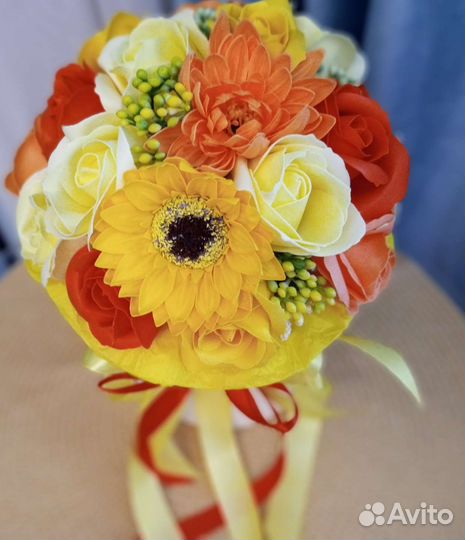 Букеты мыльные цветы в наличии
